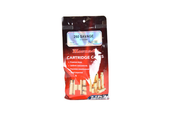 HORNADY 250 SAVAGE BRASS 50CT #86105