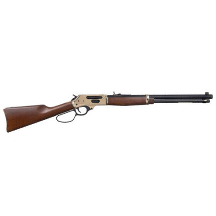 HENRY 30-30 WIN 5+1 BRASS SIDE GATE LARGE LOOP WALNUT 20IN
