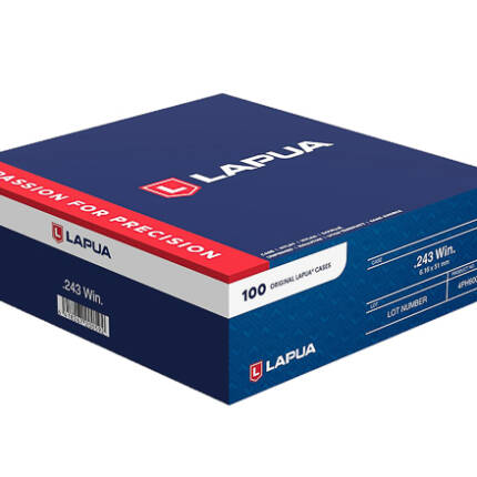 LAPUA 243 WIN BRASS 100CT