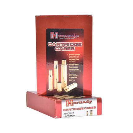 HORNADY 33 NOSLER BRASS 20CT #86834
