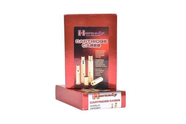 HORNADY 33 NOSLER BRASS 20CT #86834