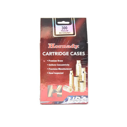 HORNADY 300 RSAUM BRASS 50CT #86722
