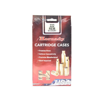 HORNADY 222 REM BRASS 50CT #8600