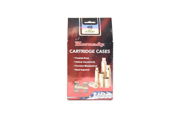 HORNADY 458 LOTT BRASS 50CT #8697