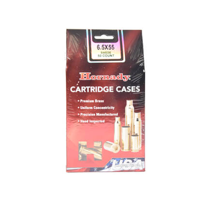 HORNADY 6.5X55 SWEDISH BRASS 50CT #86263