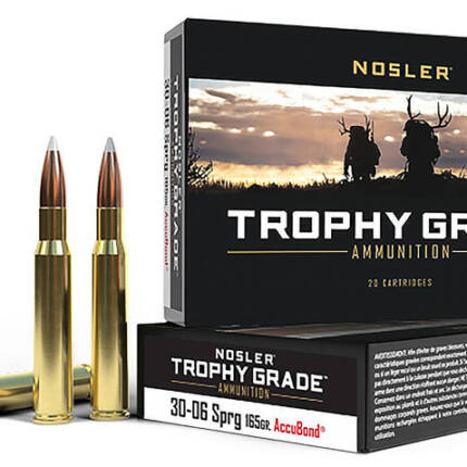 NOSLER 30-06 SPRG 165GR ACCUBOND TROPHY GRADE