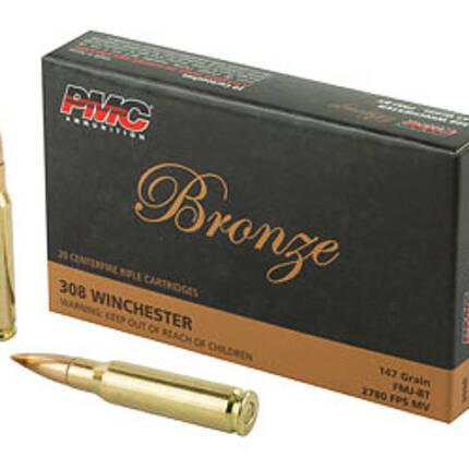 PMC 308 WIN 147GR FMJ BT BRONZE