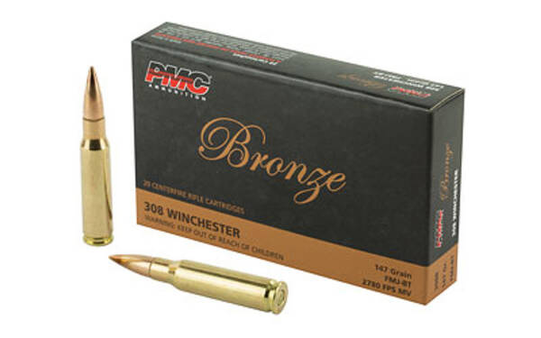 PMC 308 WIN 147GR FMJ BT BRONZE