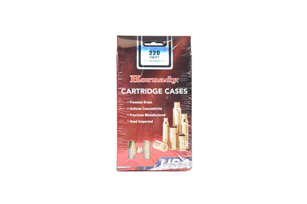 HORNADY 220 SWIFT BRASS 50CT #8615