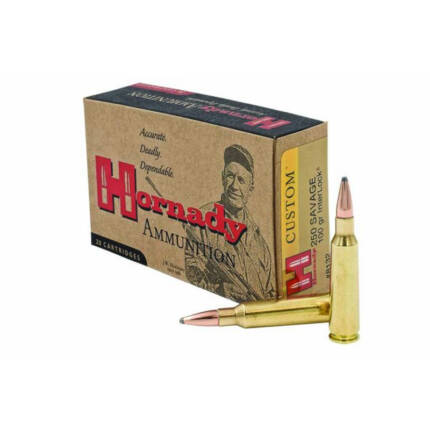 HORNADY 250 SAVAGE 100GR INTERLOCK CUSTOM