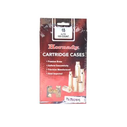 HORNADY 45 AUTO BRASS 100CT #8760