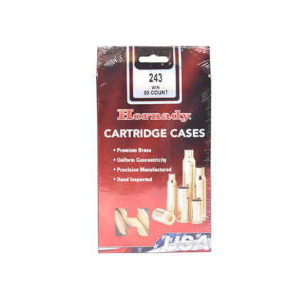 HORNADY 243 WIN BRASS 50CT #8620