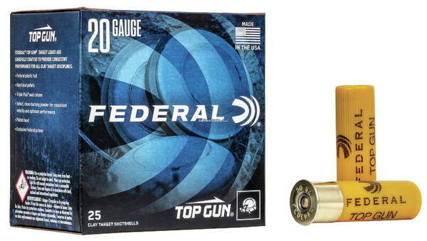 FEDERAL 20GA 2-3/4 #7-1/2 1210FPS 7/8OZ TOP GUN