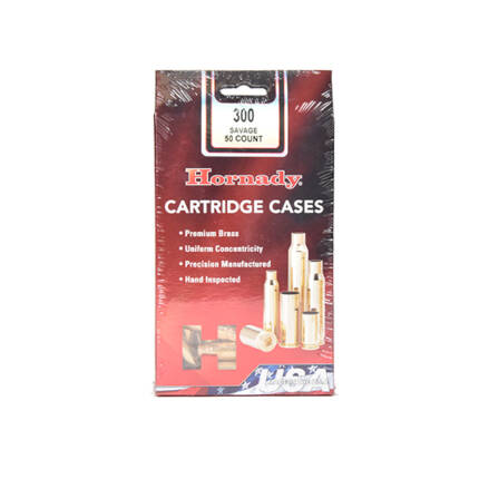 HORNADY 300 SAVAGE BRASS 50CT #86752