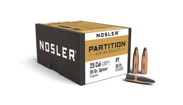 NOSLER 25CAL 115GR PARTITION 50CT 16318