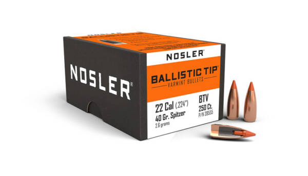 NOSLER 22CAL 40GR BALLISTIC TIP 250CT 39555