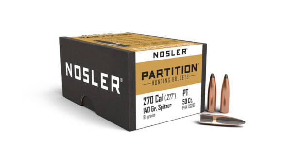 NOSLER 270CAL 140GR PARTITION 50CT 35200