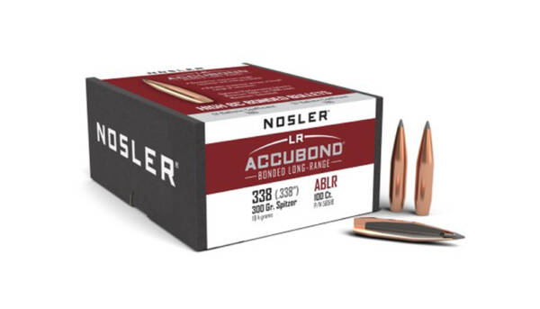 NOSLER 338CAL 300GR ACCUBOND LR 100CT 58518
