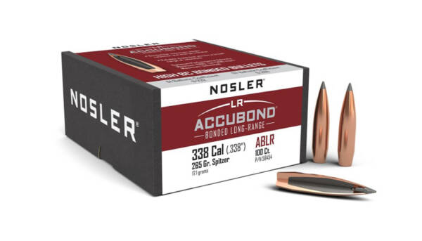 NOSLER 338CAL 265GR ACCUBOND LR 100CT 58454