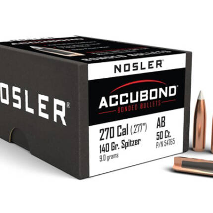 NOSLER 270CAL 140GR ACCUBOND 50CT 54765