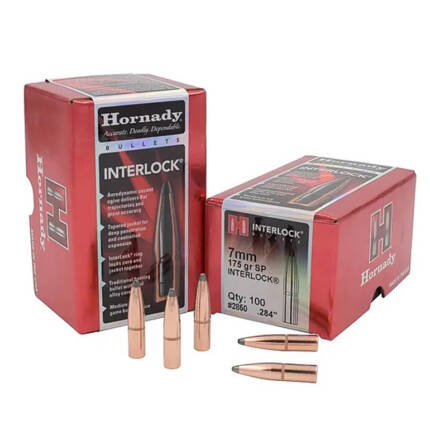 HORNADY 7MM 175GR SP INTERLOCK 100CT 2850