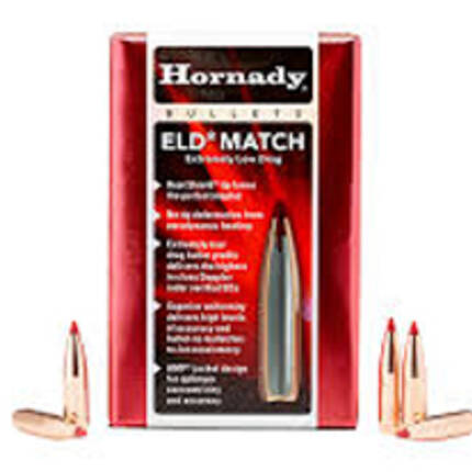 HORNADY 6MM 109GR ELD MATCH 500CT #245301
