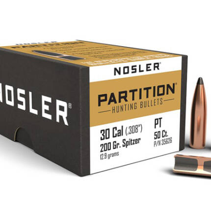 NOSLER 30CAL 200GR PARTITION 50CT 35626