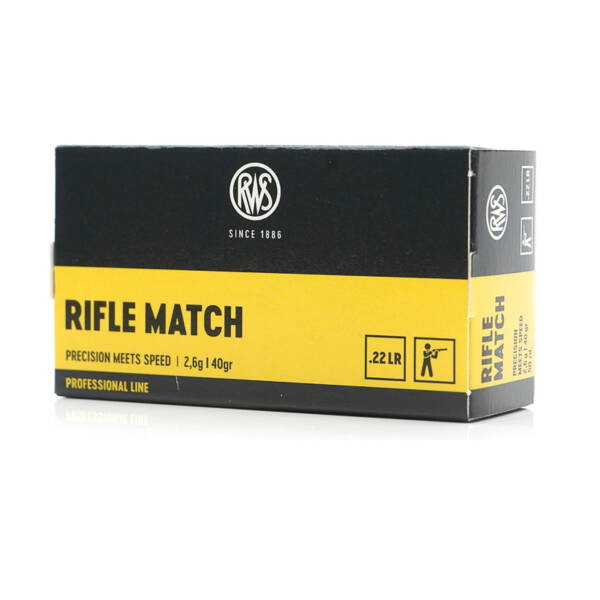 RWS 22LR 40GR TARGET RIFLE 50CT