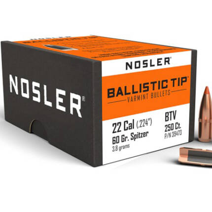 NOSLER 22CAL 60GR BALLISTIC TIP 250CT 39473