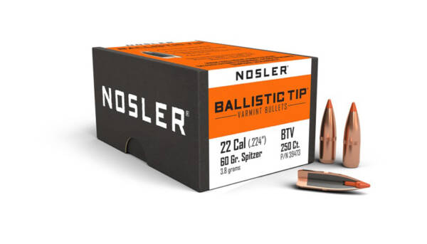 NOSLER 22CAL 60GR BALLISTIC TIP 250CT 39473