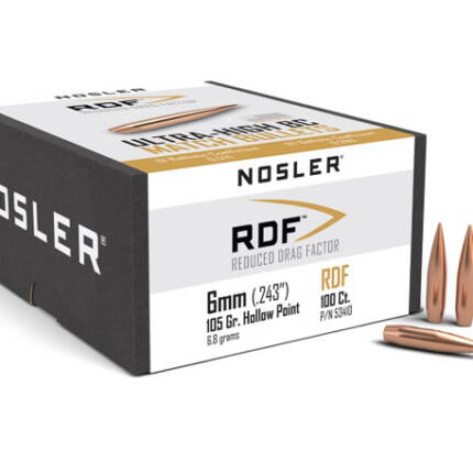 NOSLER 6MM 105GR HPBT RDF 100CT 53410