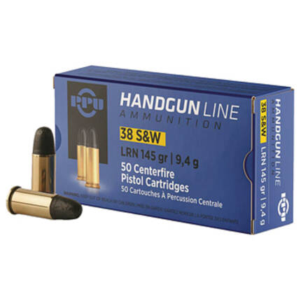 PPU 38S&W 145GR AMMO