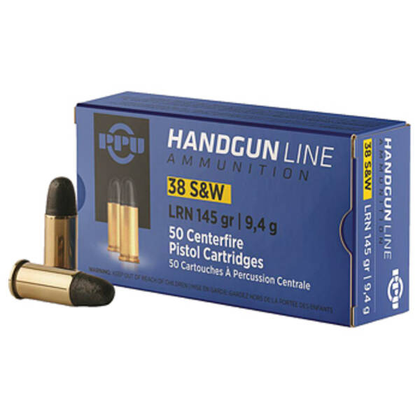 PPU 38S&W 145GR AMMO