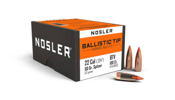 NOSLER 22CAL 50GR BALLISTIC TIP 100CT 39522