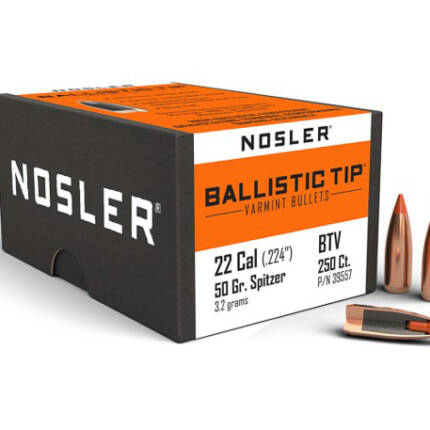 NOSLER 22CAL 50GR BALLISTIC TIP 250CT 39557