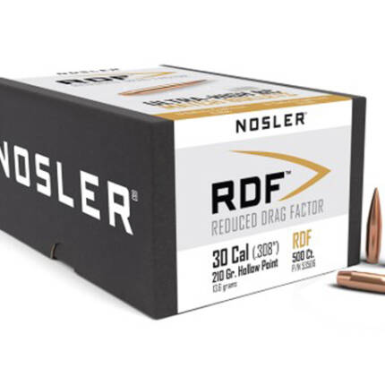 NOSLER 30CAL 210GR HPBT RDF 500CT 53506