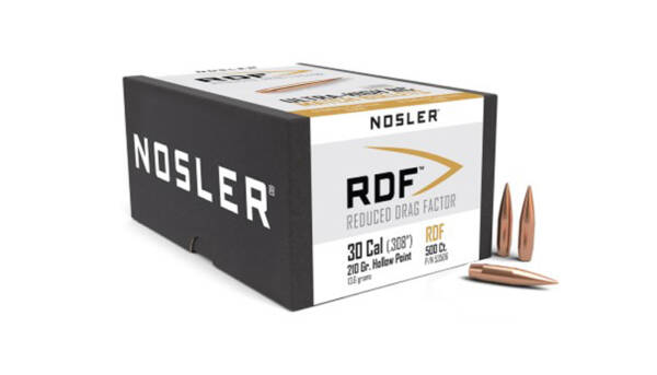 NOSLER 30CAL 210GR HPBT RDF 500CT 53506