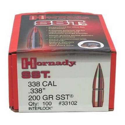 HORNADY 338CAL 200GR SST 100CT 33102