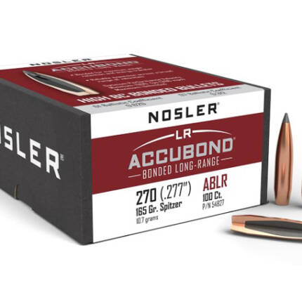 NOSLER 270CAL 165GR ACCUBOND LR 100CT 54827