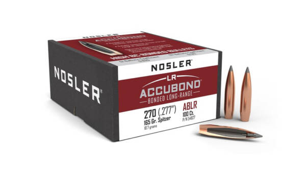 NOSLER 270CAL 165GR ACCUBOND LR 100CT 54827
