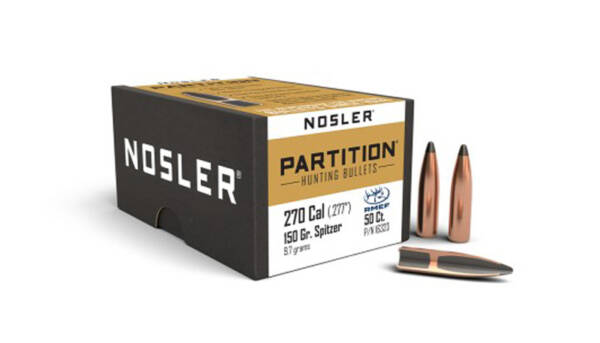 NOSLER 270CAL 150GR PARTITION 50CT 16323