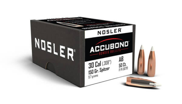 NOSLER 30CAL 150GR ACCUBOND 50CT 56719