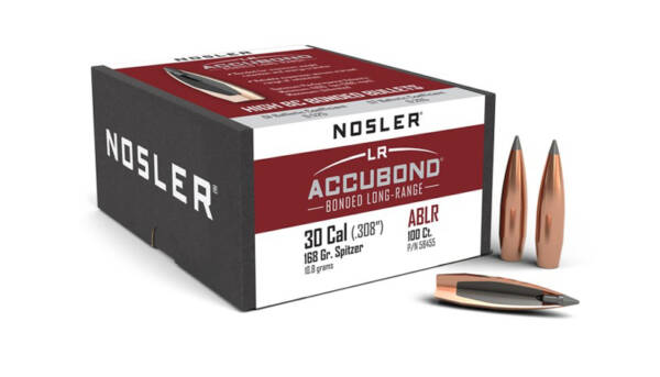 NOSLER 30CAL 168GR ACCUBOND LR 100CT 58455