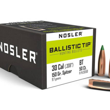 NOSLER 30CAL 150GR BALLISTIC TIP 50CT 30150
