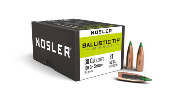 NOSLER 30CAL 150GR BALLISTIC TIP 50CT 30150