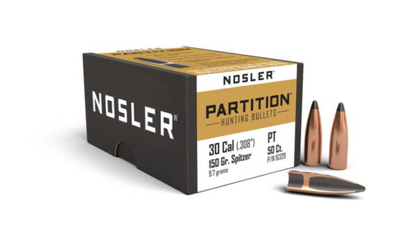 NOSLER 30CAL 150GR PARTITION 50CT 16329
