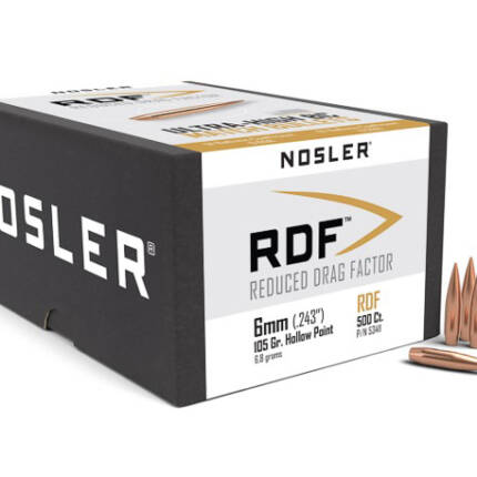 NOSLER 6MM 105GR HPBT RDF 500CT 53411