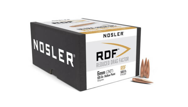 NOSLER 6MM 105GR HPBT RDF 500CT 53411