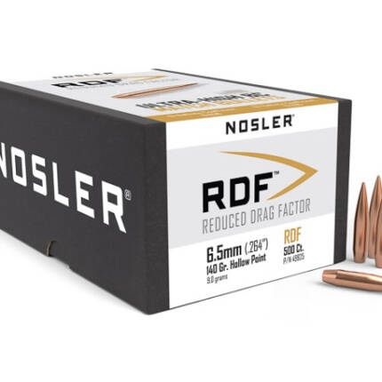 NOSLER 6.5MM 140GR HPBT RDF 500CT 49825