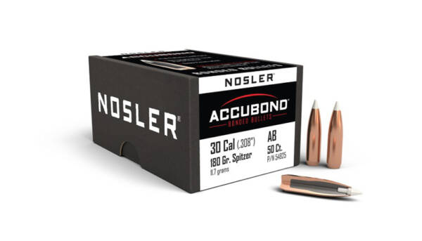 NOSLER 30CAL 180GR ACCUBOND 50CT 54825